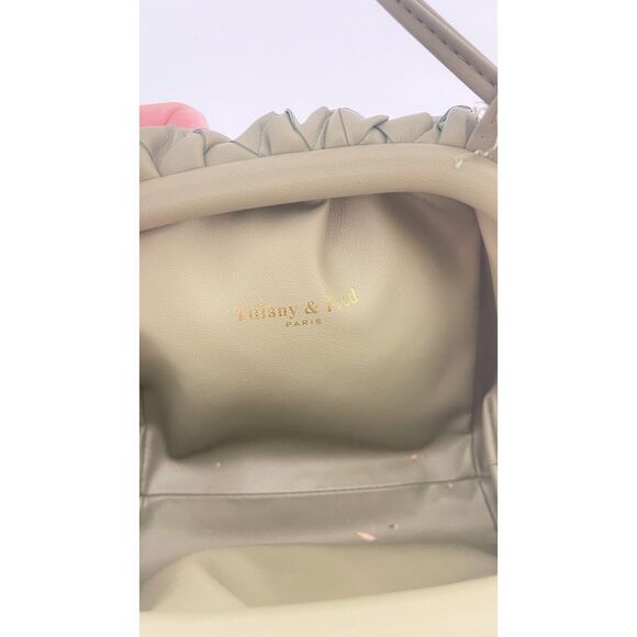 Tiffany & Fred Paris Woven Leather Crossbody Sage Green - Picture 6 of 7